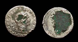 Vespasian, Denarius, No Reverse, Contemporary Imitation!